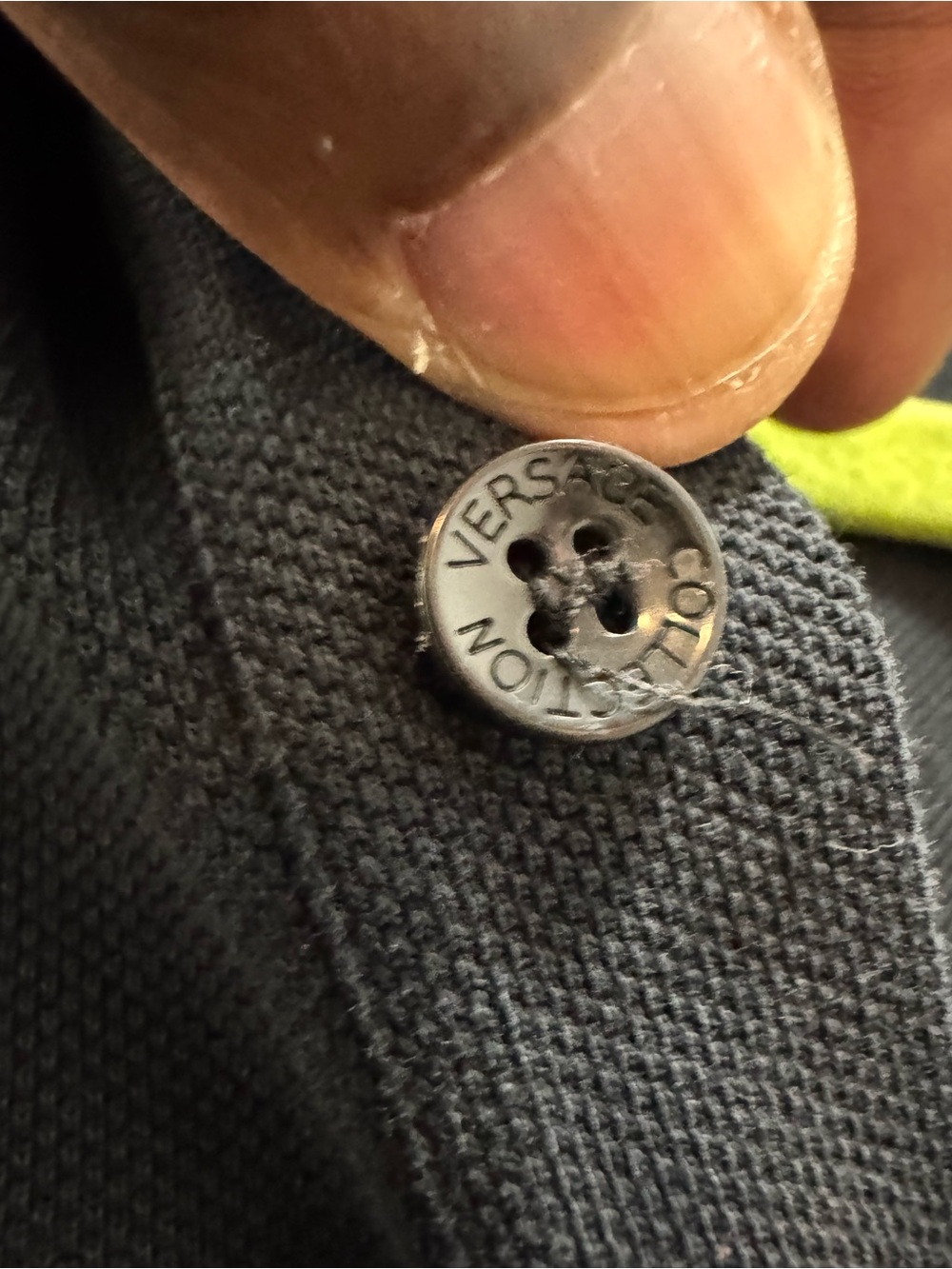 Versace Collection Black Short Sleeve Polo Shirt - Picture 6 of 10